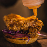 Spiced Buttermilk Chicken Burger with Curry Aioli